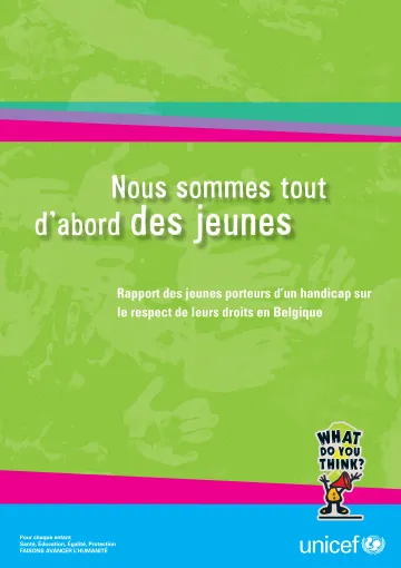 Nous sommes tout d'abord des jeunes 