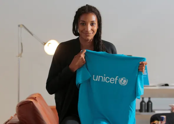belgian Goodwill ambassador Nafi Thiam