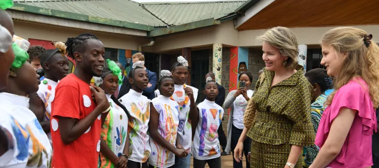 Visit by H.M. Queen Mathilde of Belgium, and princess Elisabeth of Belgium, to Nairobi, the capital of Kenya.