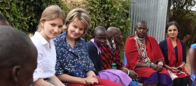 Visit by H.M. Queen Mathilde of Belgium, and princess Elisabeth of Belgium, to Nairobi, the capital of Kenya.