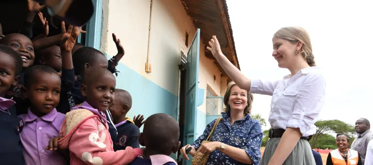 Visit by H.M. Queen Mathilde of Belgium, and princess Elisabeth of Belgium, to Nairobi, the capital of Kenya.