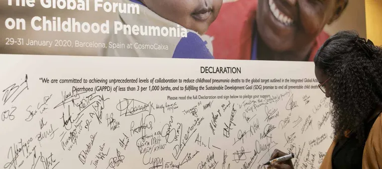 declaration signature global forum childhood pneumonia