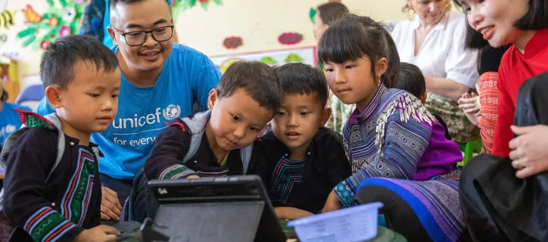 Onderwijsprogramma digitale geletterdheid UNICEF Vietnam